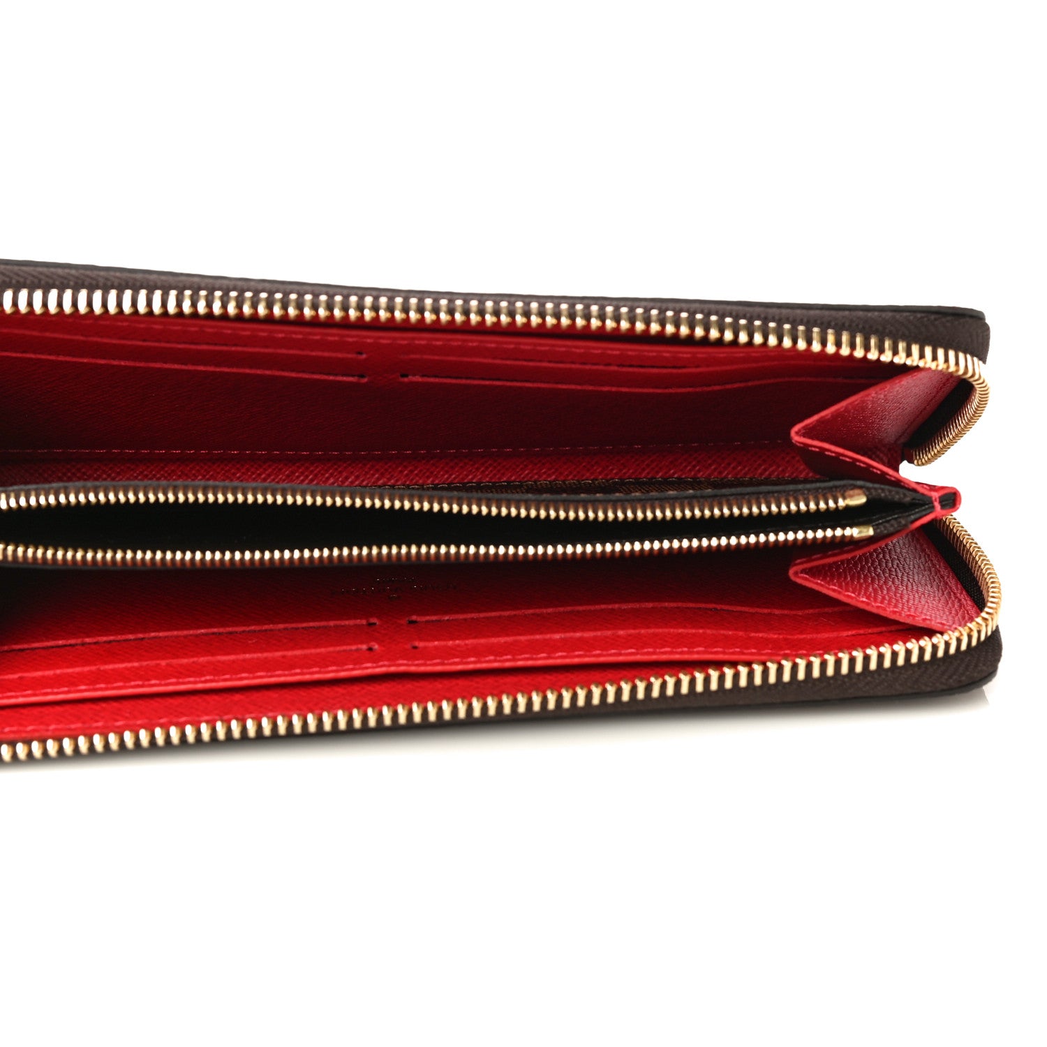 Louis Vuitton Damier Ebene Clemence Wallet Cherry 5 of 9