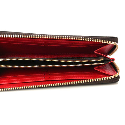 Louis Vuitton Damier Ebene Clemence Wallet Cherry 5 of 9