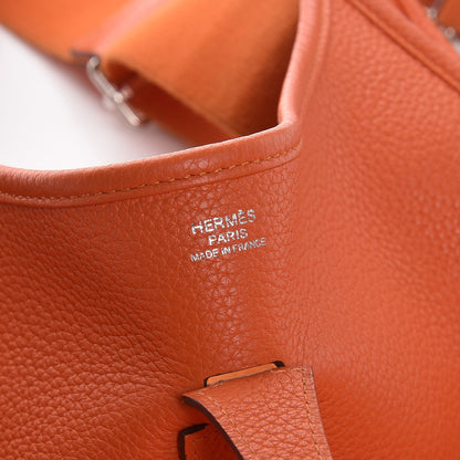 Hermes Taurillon Clemence Evelyne III PM Feu 6 of 8