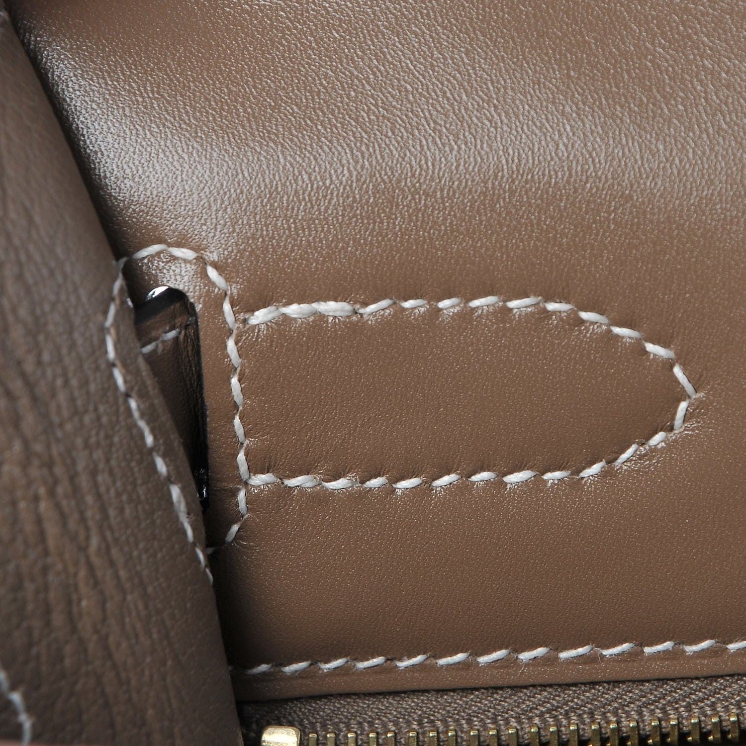 Hermes Tadelakt Sellier Kelly 32 Etoupe 16 of 32