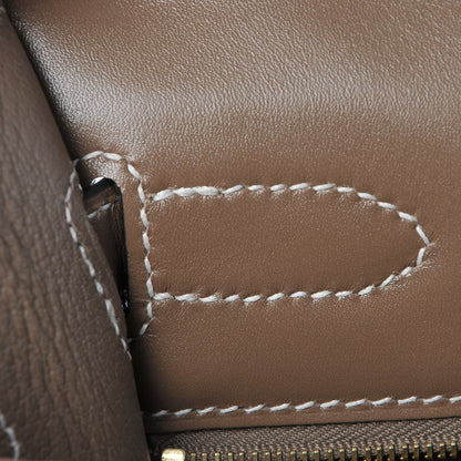 Hermes Tadelakt Sellier Kelly 32 Etoupe 16 of 32