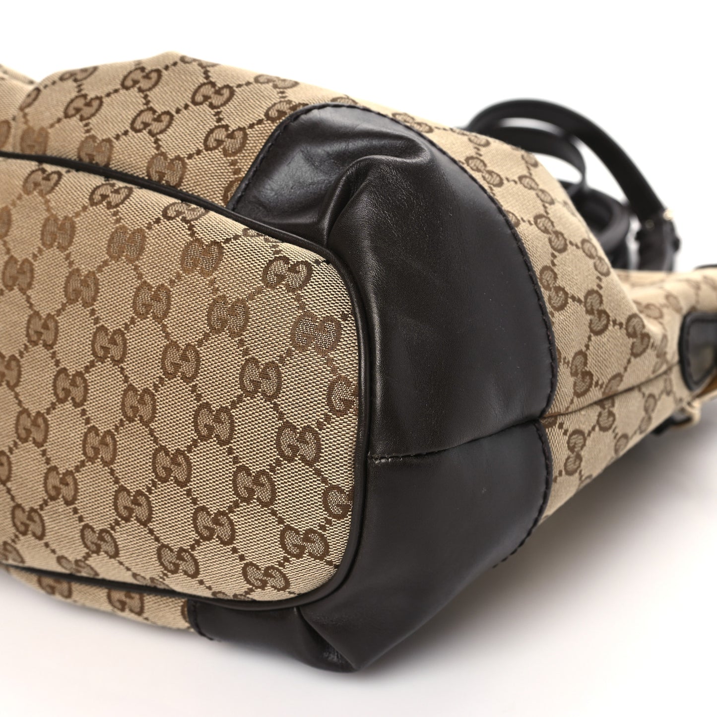 Monogram Large Sukey Top Handle Bag Beige Dark Brown