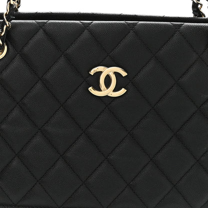 Chanel Caviar Quilted Rolled Up Tote Black 8 of 11