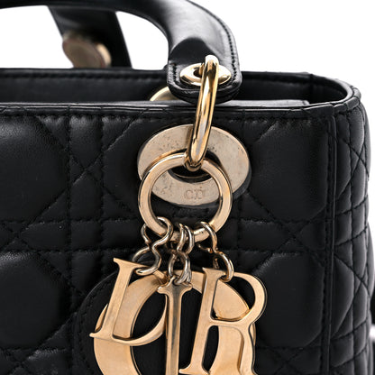 Christian Dior Lambskin Cannage Small Lucky Badges My Lady Dior Black 16 of 20