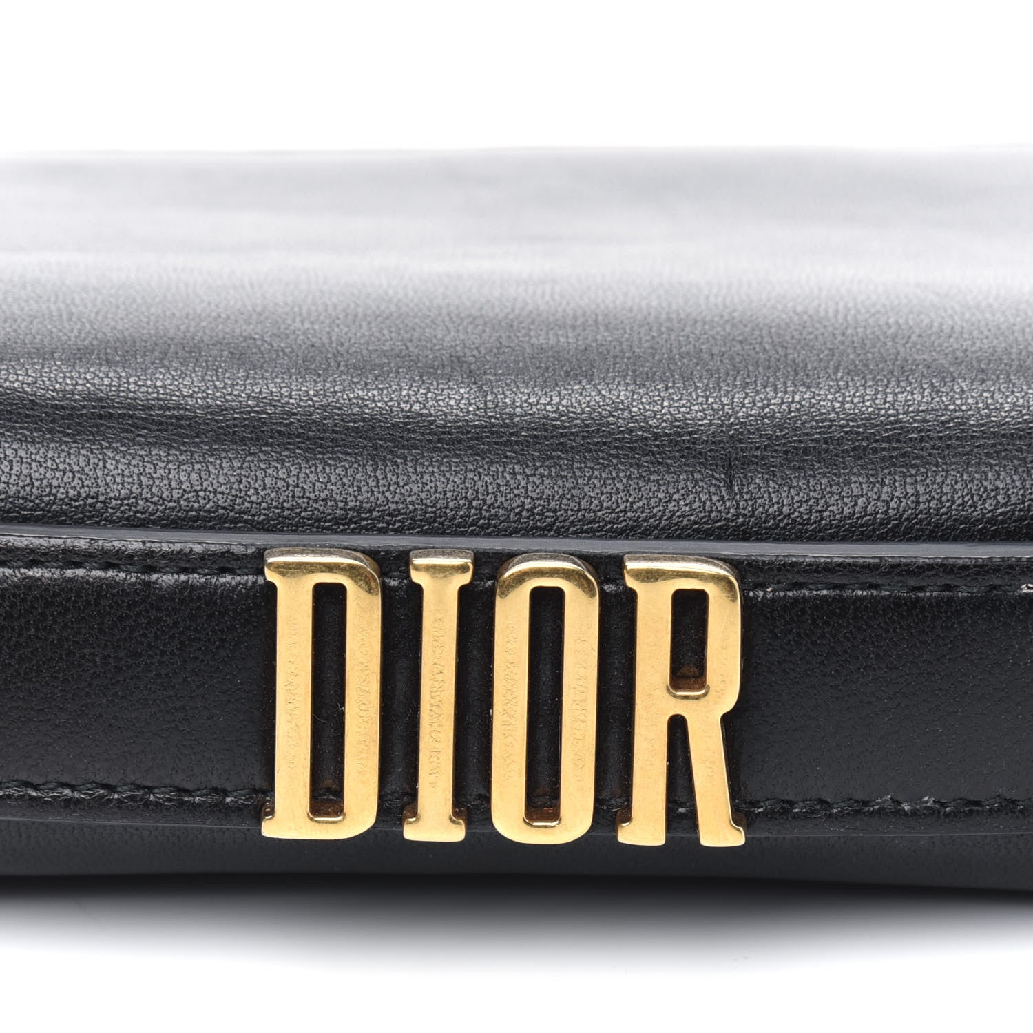 Christian Dior Lambskin Embroidered Tarot Pouch Clutch Black 6 of 6