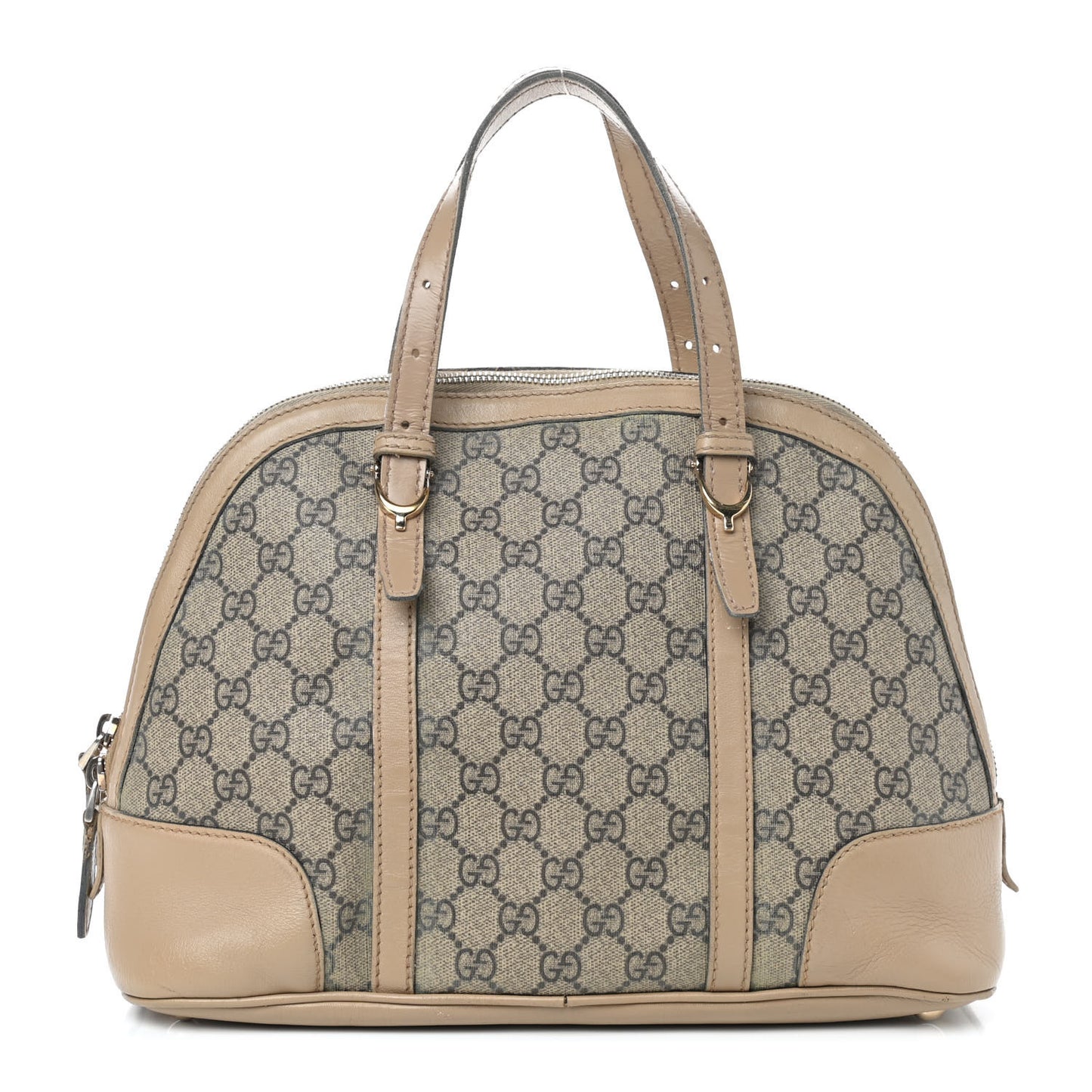 GG Supreme Monogram Small Nice Top Handle Dome Bag Beige