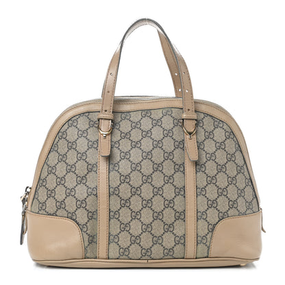 Gucci GG Supreme Monogram Small Nice Top Handle Dome Bag Beige 1 of 12