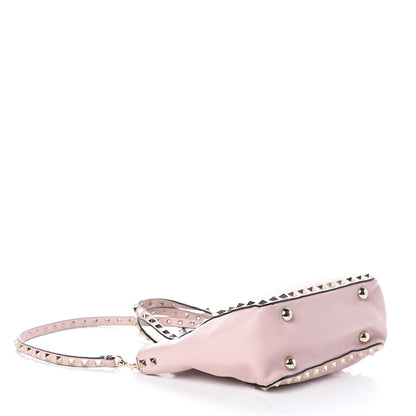 Valentino Garavani Vitello Mini Rockstud Tote Water Rose 4 of 9