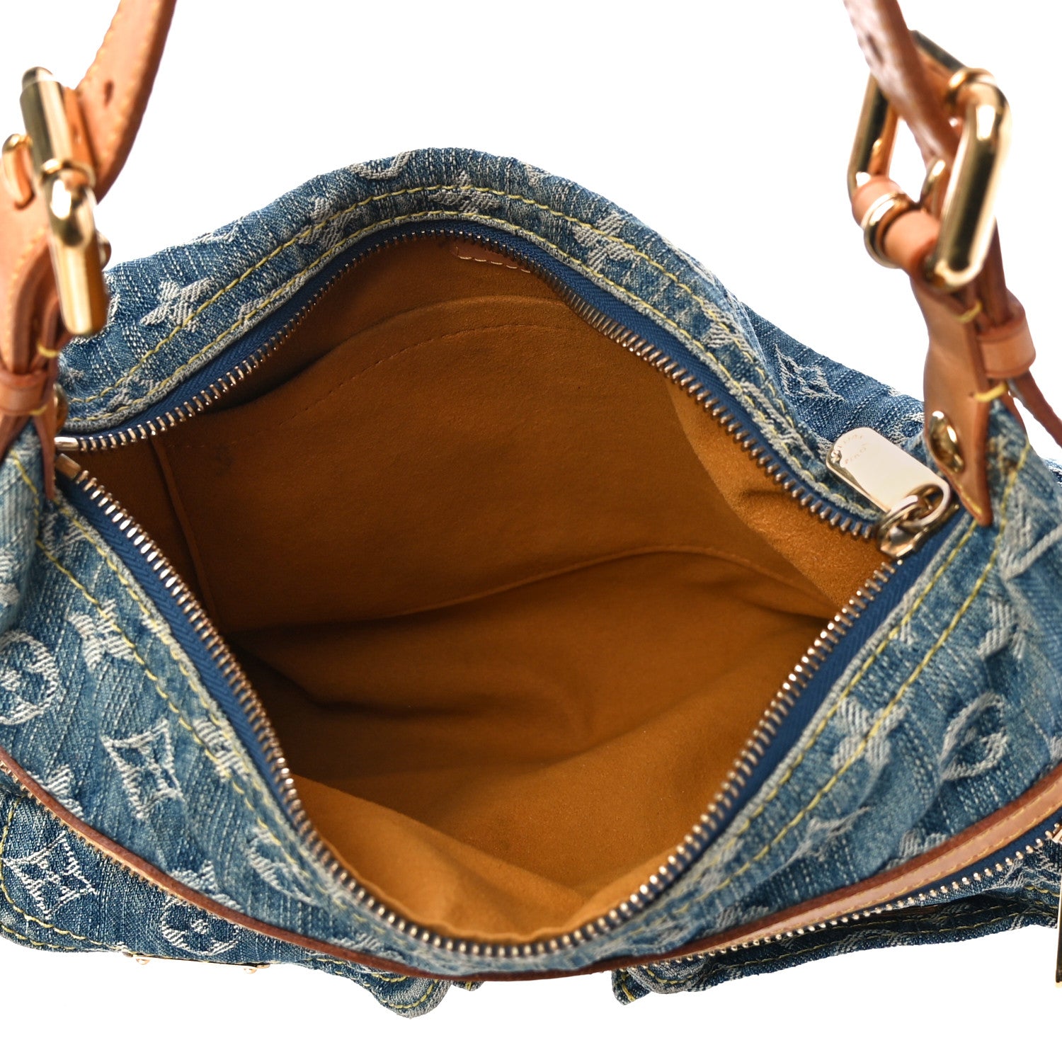 Louis Vuitton Monogram Denim Baggy PM Blue 4 of 11