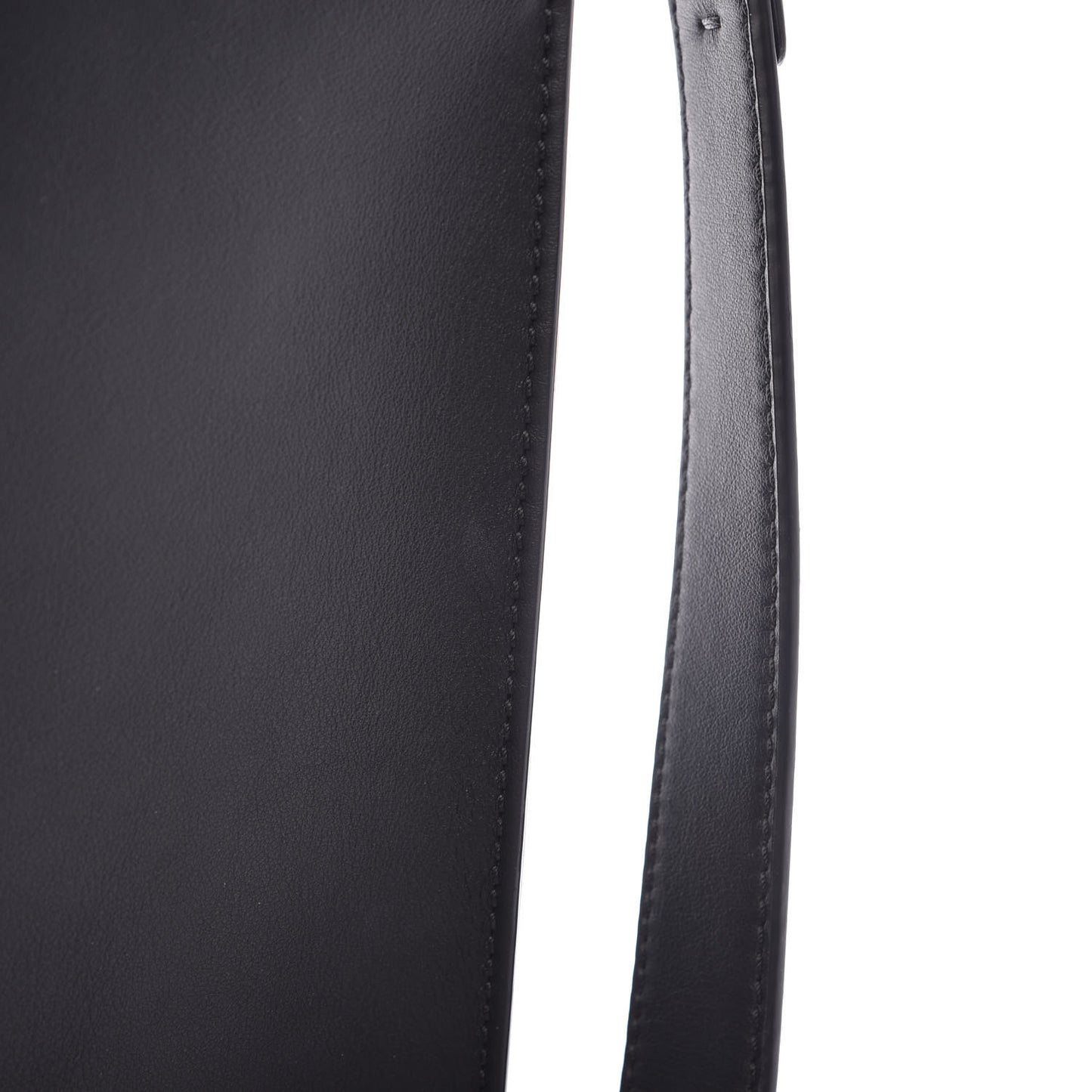 Vitello Grace FF 1974 Embossed Large Peekaboo Iconic Fit Satchel Black