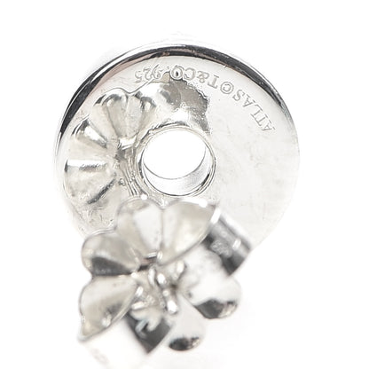 Tiffany Sterling Silver Atlas Round Earrings 4 of 5