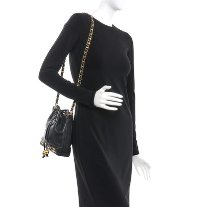 Chanel Caviar CC Drawstring Shoulder Bag Black 2 of 10