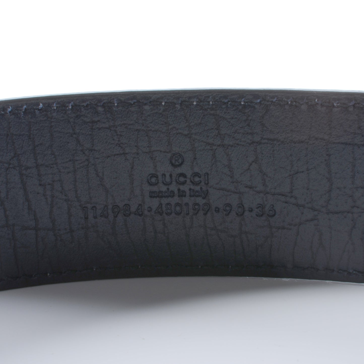 GG Plus Monogram Belt 90 36 Navy Blue