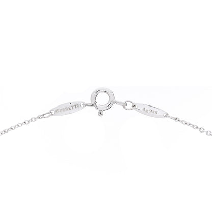 Tiffany Sterling Silver Diamond .05ct Elsa Peretti Diamonds by the Yard Pendant Necklace 5 of 5