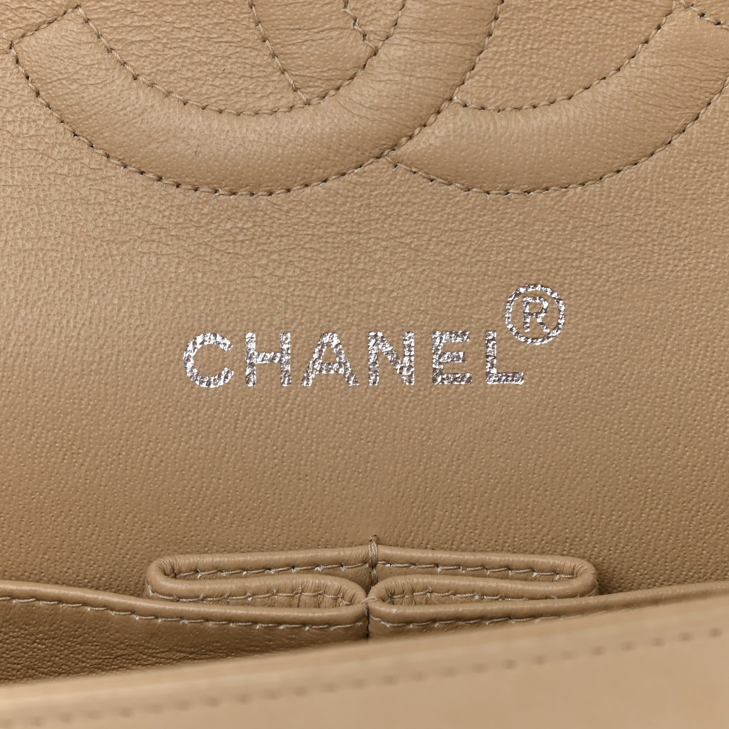 Chanel Lambskin Quilted Medium Double Flap Beige 5 of 10