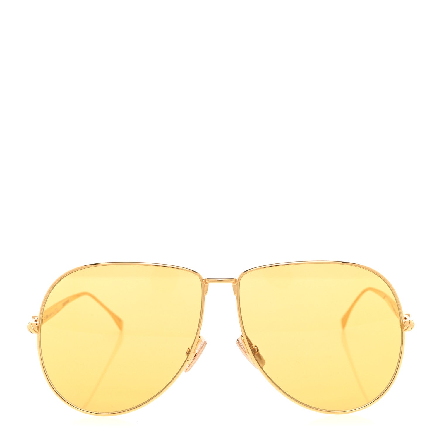 Fendi Metal Aviator Sunglasses FF 0437/S Gold 2 of 7