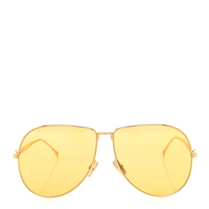 Fendi Metal Aviator Sunglasses FF 0437/S Gold 2 of 7
