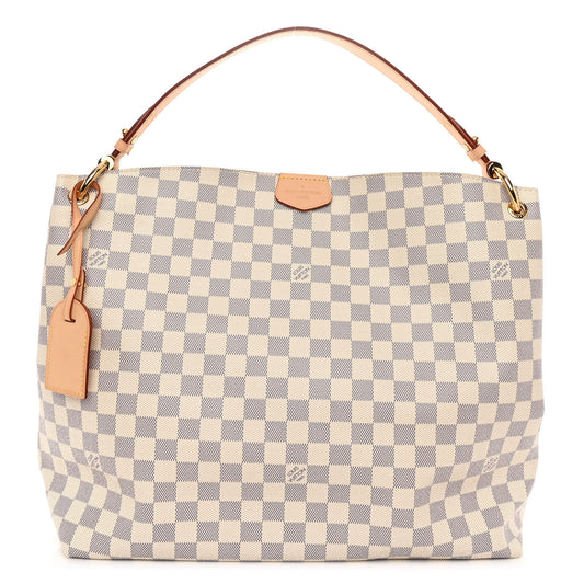 Damier Azur Graceful MM Rose Ballerine