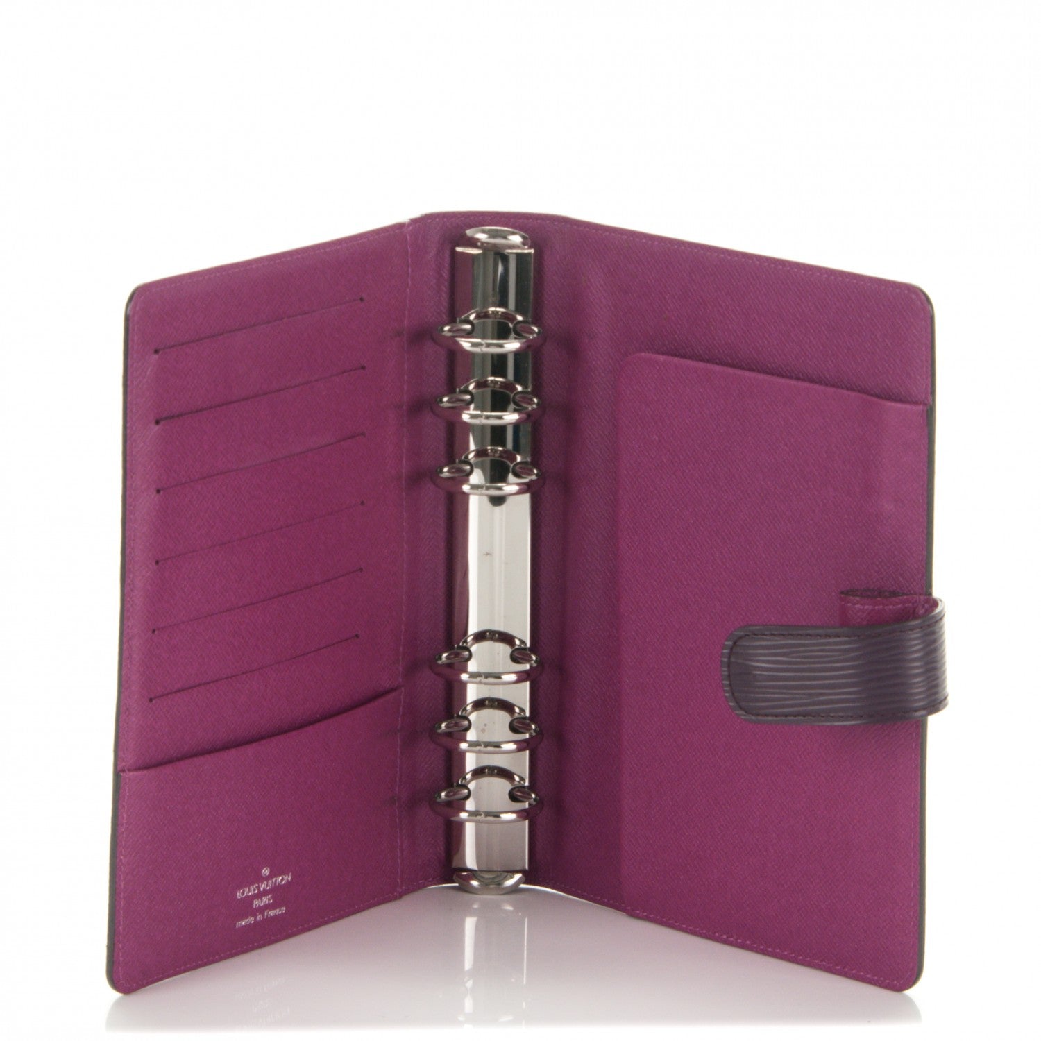 Louis Vuitton Epi Medium Ring Agenda Cover Cassis 5 of 6