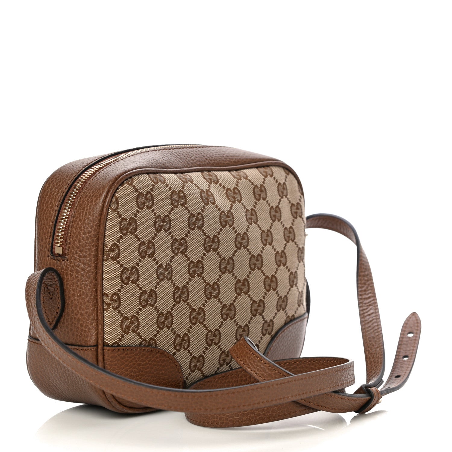 Gucci Monogram Mini Bree Messenger Bag Beige Tabacco 3 of 12