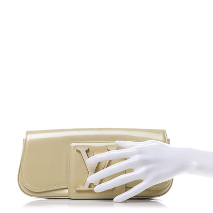 Louis Vuitton Patent Sobe Clutch Creme 2 of 13