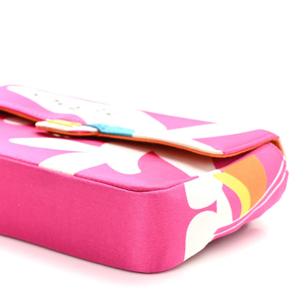 Chanel Satin Mini Convertible Flap Pink Multicolor 11 of 13