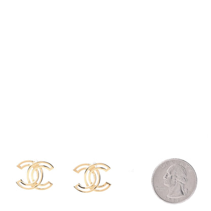 Chanel Metal Obazine CC Earrings Gold 2 of 6