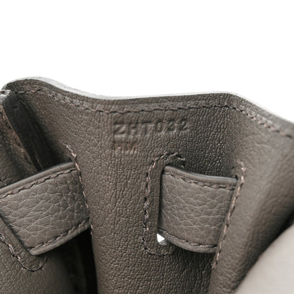Hermes Togo Kelly Retourne 28 Etain 7 of 14