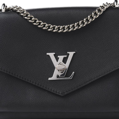 Louis Vuitton Soft Calfskin My Lockme Chain Bag BB Black 6 of 8