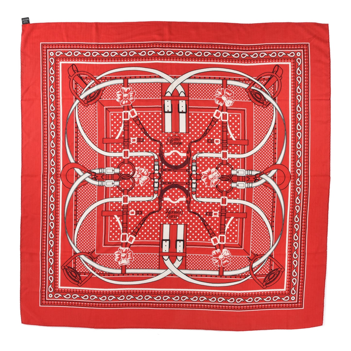 Silk Cashmere Grand Manege Bandana Shawl 140
