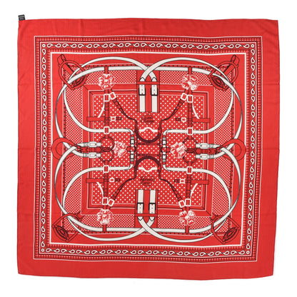 Hermes Silk Cashmere Grand Manege Bandana Shawl 140 1 of 5