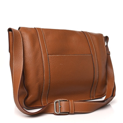 Hermes Taurillon Clemence Steve Caporal Messenger 36 Gold 3 of 10