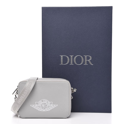 Christian Dior X AIR JORDAN Grained Calfskin Crossbody Grey 11 of 11