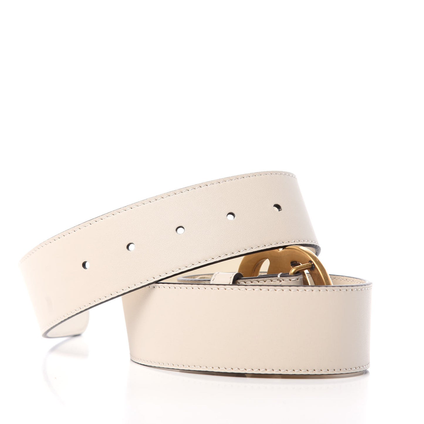 Calfskin Double G 40mm Belt 70 28 Mystic White