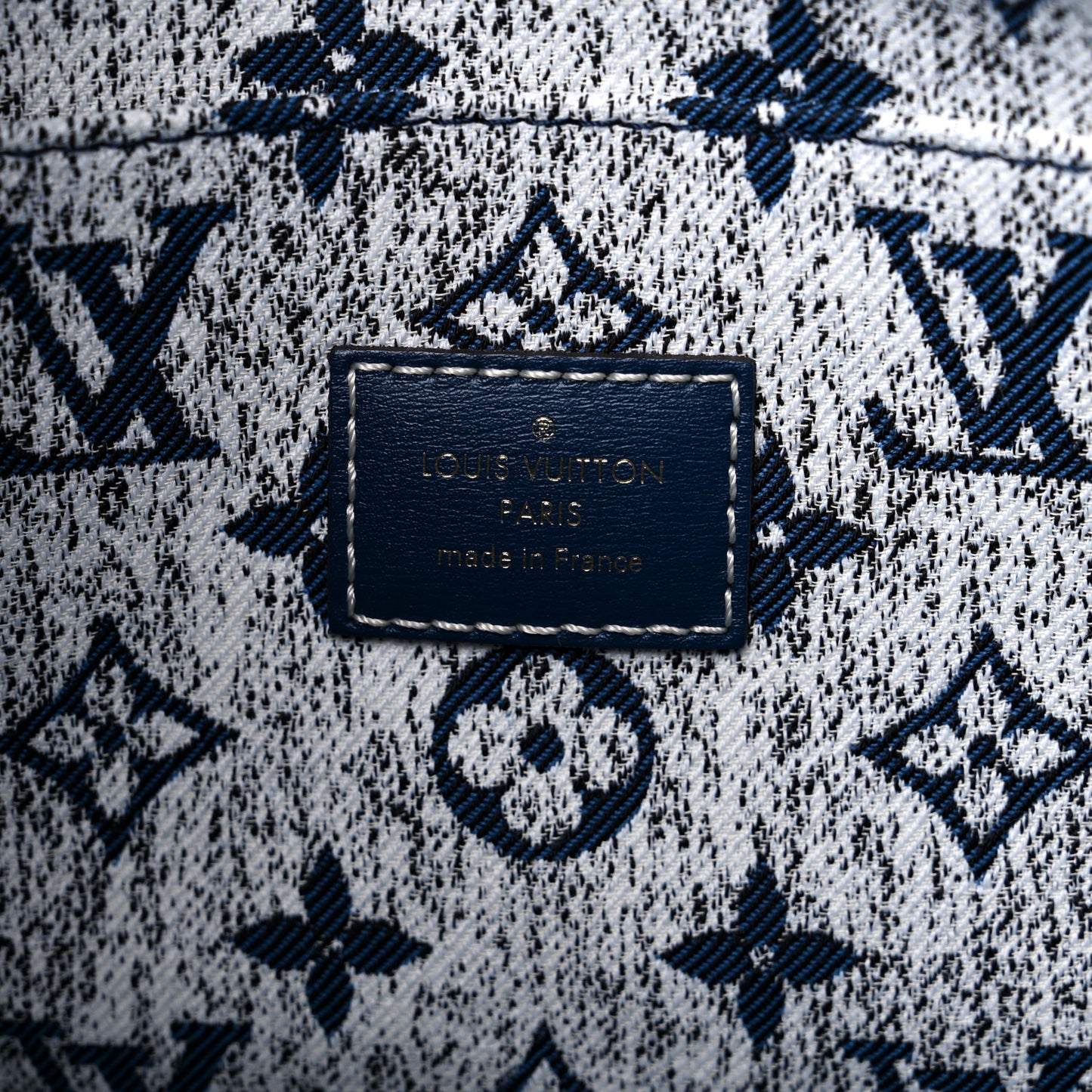 Monogram Jacquard Denim Onthego MM Bleu