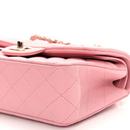 Chanel Caviar Quilted Small Double Flap Light Pink 10 of 12