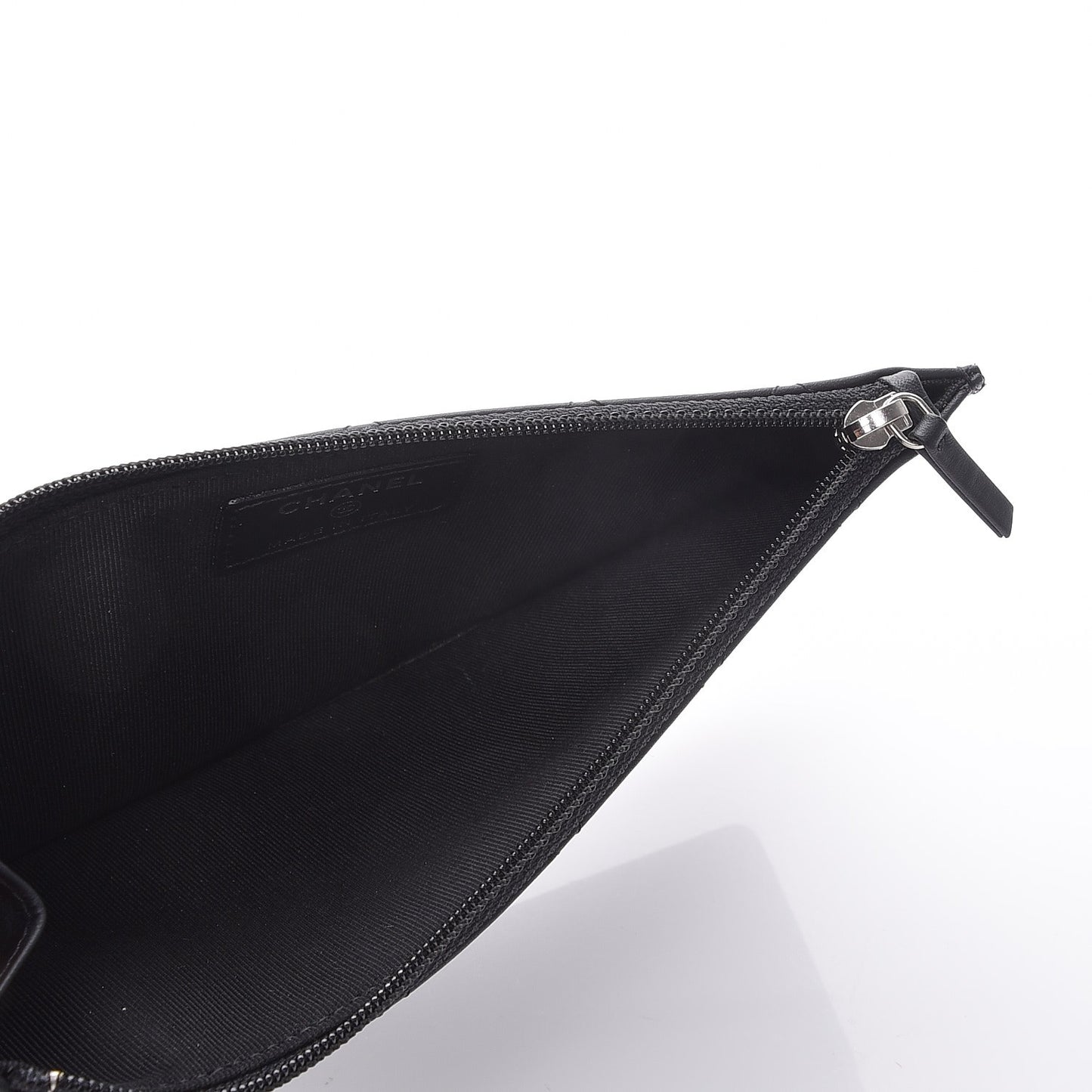 Caviar Quilted Travel Wallet Black