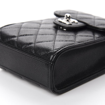 Chanel Caviar Quilted Classic Phone Holder Black 7 of 12