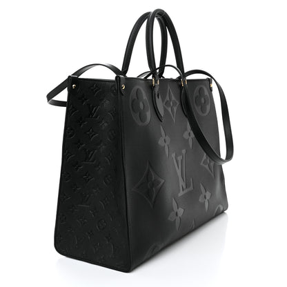 Louis Vuitton Empreinte Monogram Giant Onthego GM Black 3 of 9
