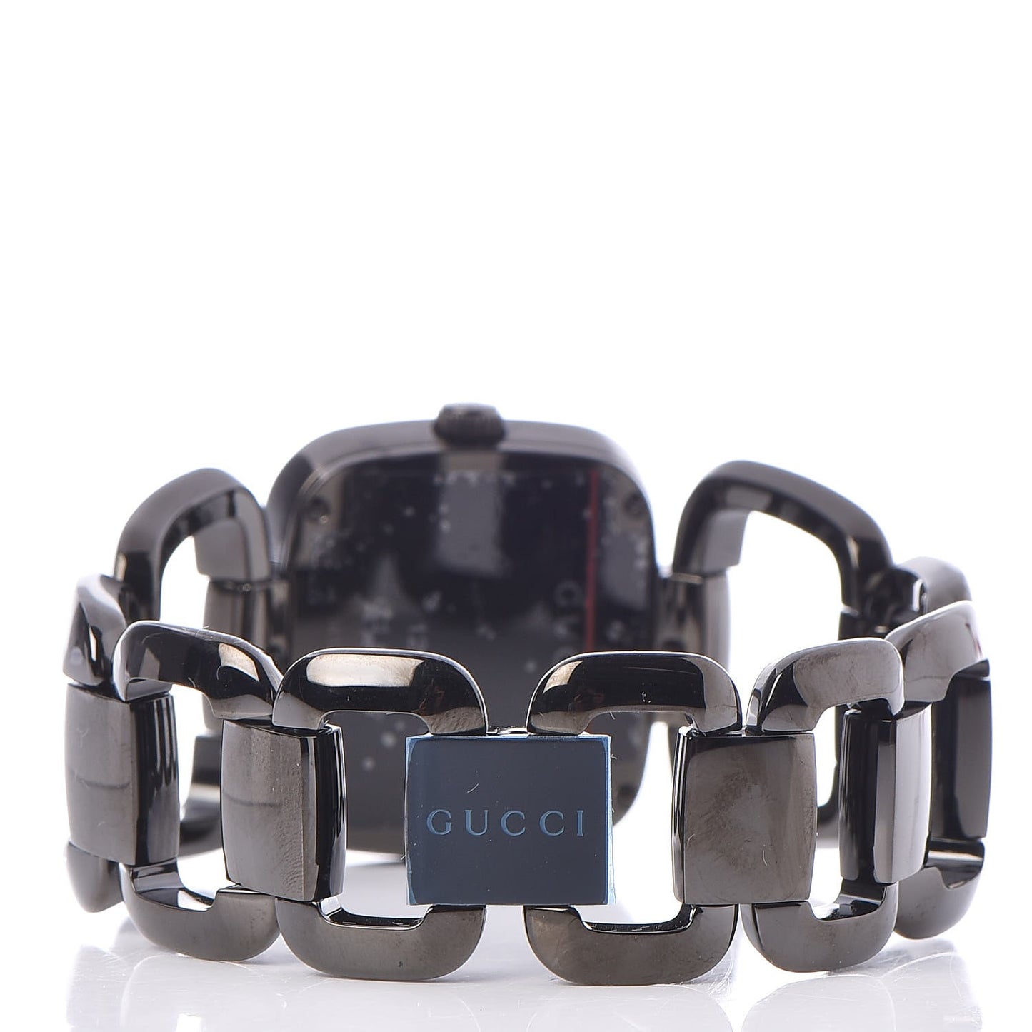 PVD Stainless Steel 32mm G-Gucci Square Quartz Watch Black