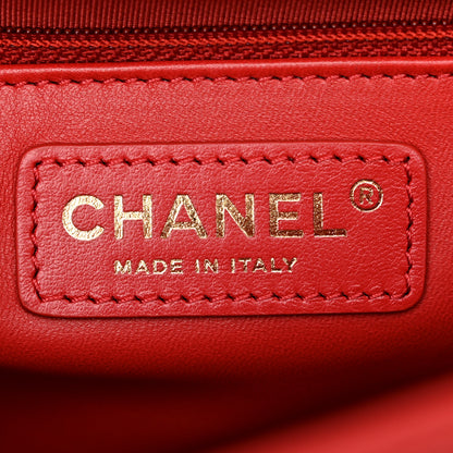 Chanel Lambskin Quilted Easy Carry Flap Red 6 of 13