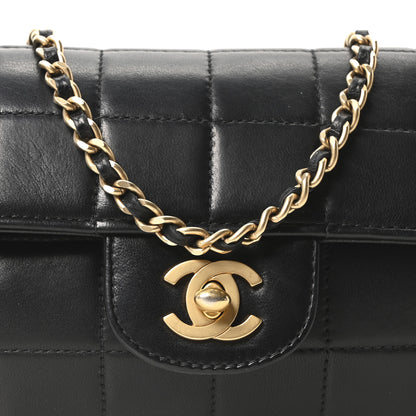 Chanel Lambskin East West Chocolate Bar Flap Black 8 of 10