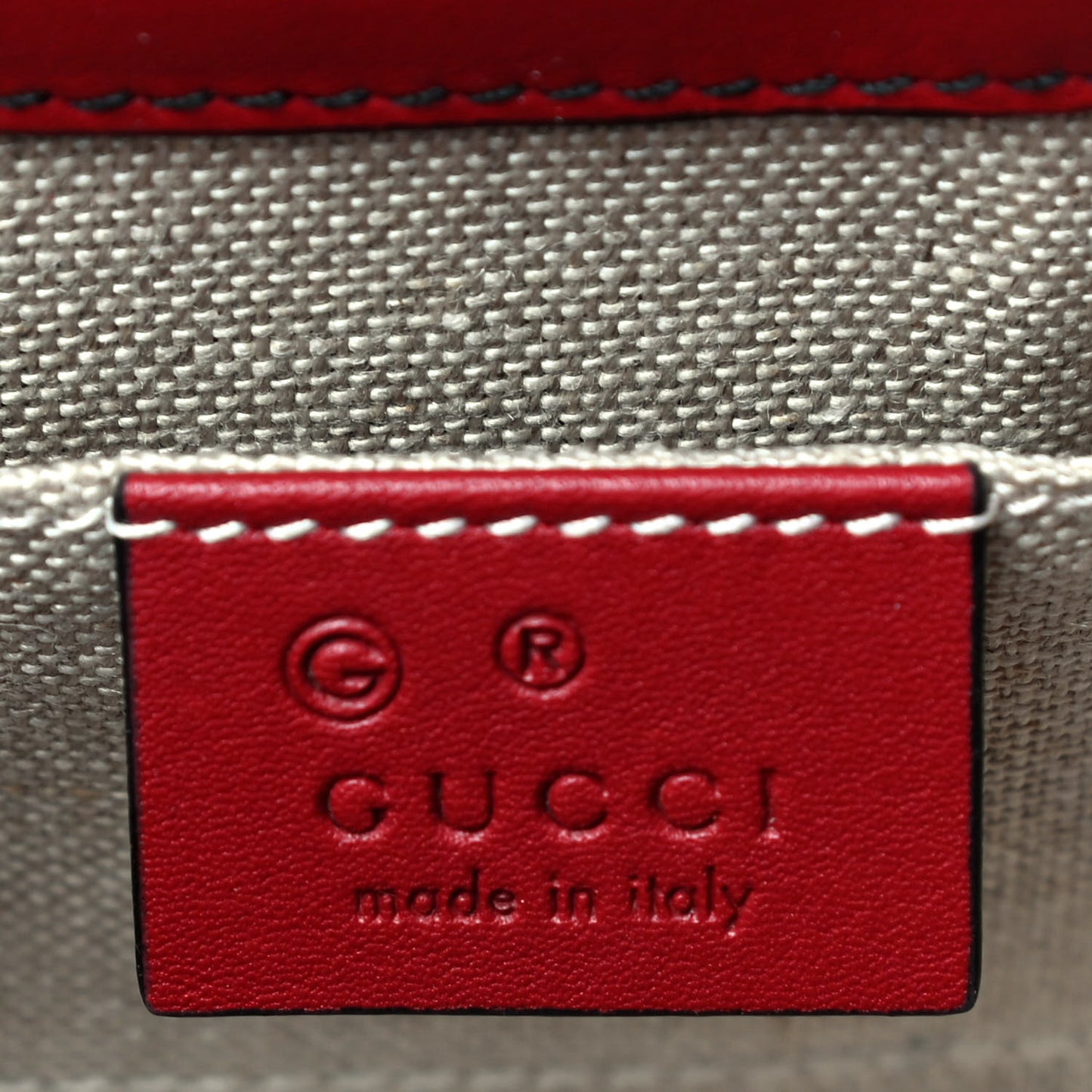 Soft Microguccissima Mini Emily Chain Shoulder Bag Rosso