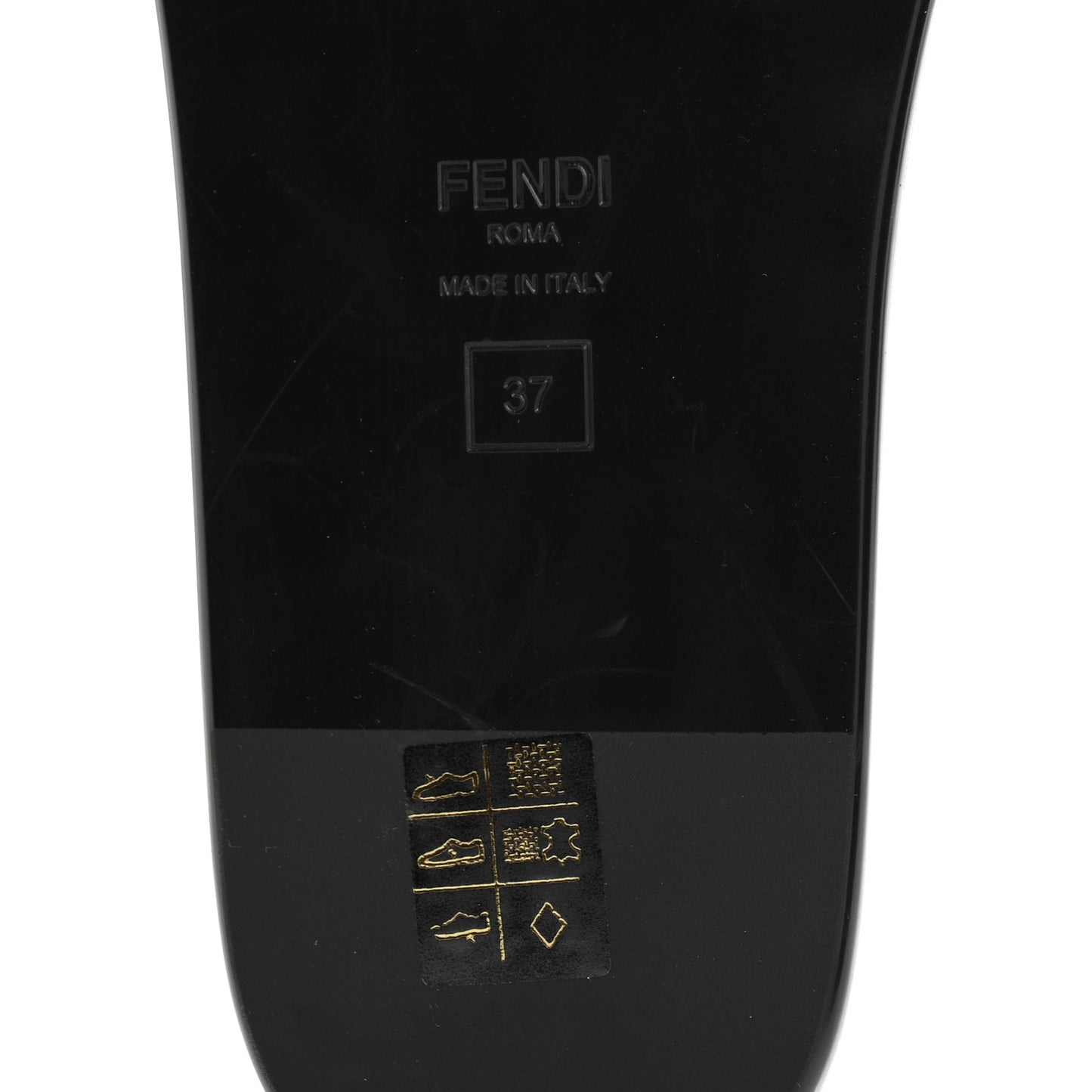 Satin FF Fendi Feel Slide Sandals 37 Tobacco Black
