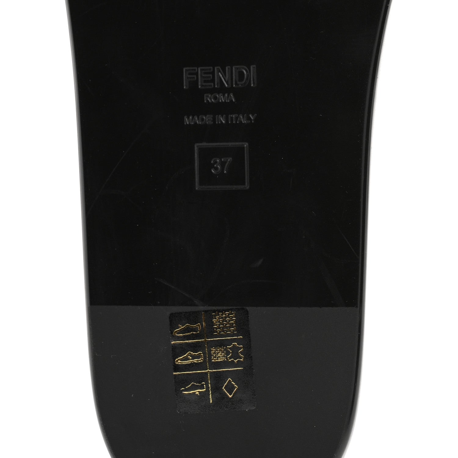 Fendi Satin FF Fendi Feel Slide Sandals 37 Tobacco Black 8 of 9