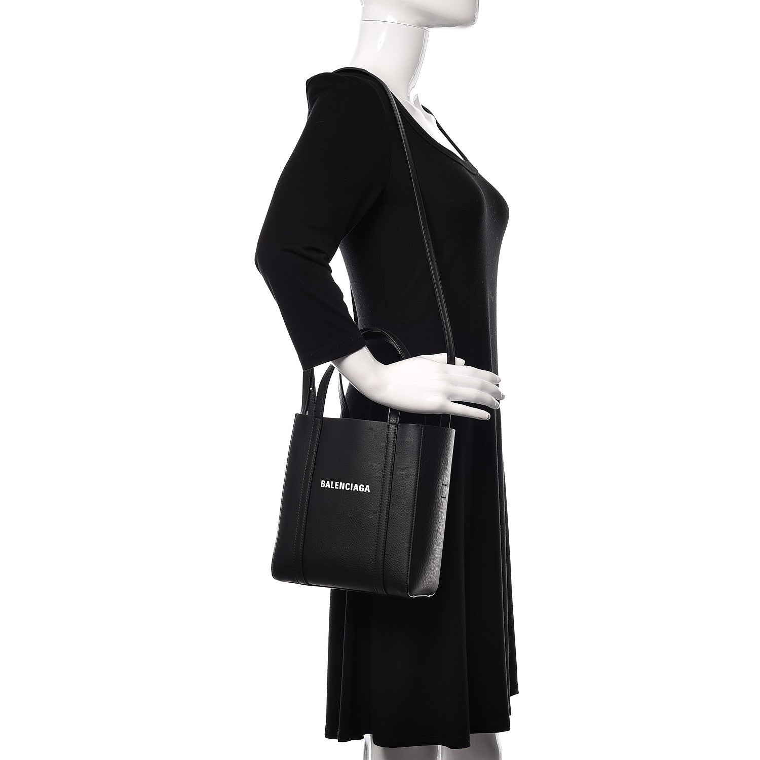 Balenciaga Calfskin XXS Everyday Tote Black 2 of 8