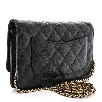 Chanel Caviar Quilted Wallet on Chain WOC Black 3 of 11