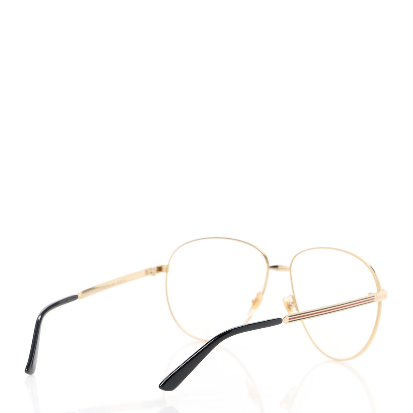 Aviator Eyeglasses GG0138S Gold Black