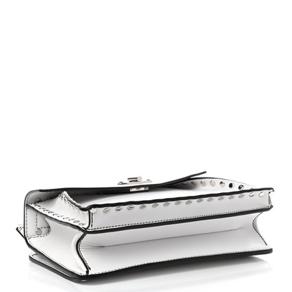 Proenza Schouler Calfskin Small Studded Hava Top Handle Bag White 3 of 4