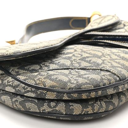 Christian Dior Monogram Saddle Bag Blue 9 of 11